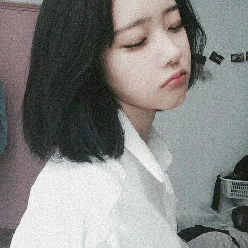 chica coreana, peinado coreano, peinado coreano, corea del sur kara lloró, cabello corto coreano