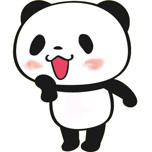 halo panda, panda weiber, stiker panda, kawaii pandochki, gambar panda lucu