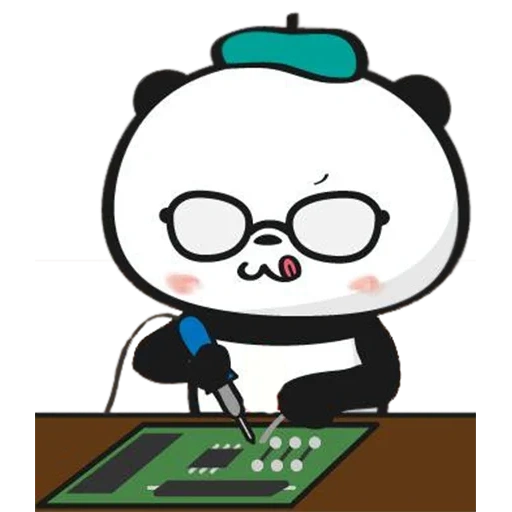 anime, hola panda, panda de rakuten, dibujo de panda