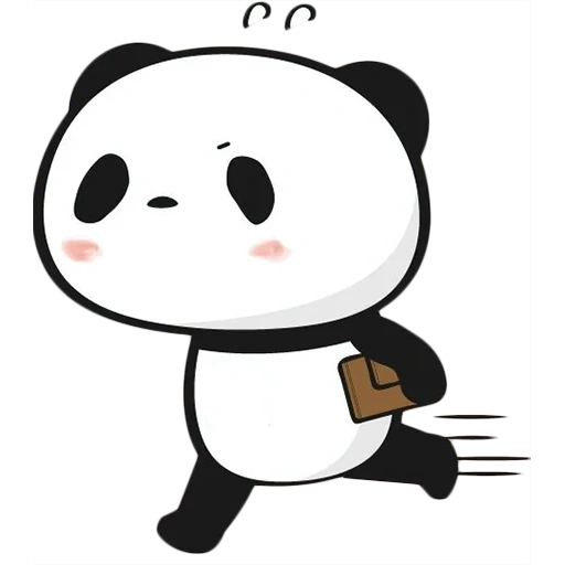 panda, panda, panda mignon, lotte panda, illustration de panda
