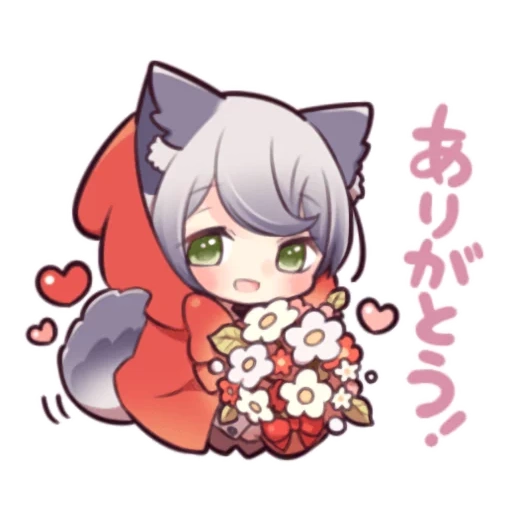 wolf girl, xiao hong, wolf dress, little red wolf