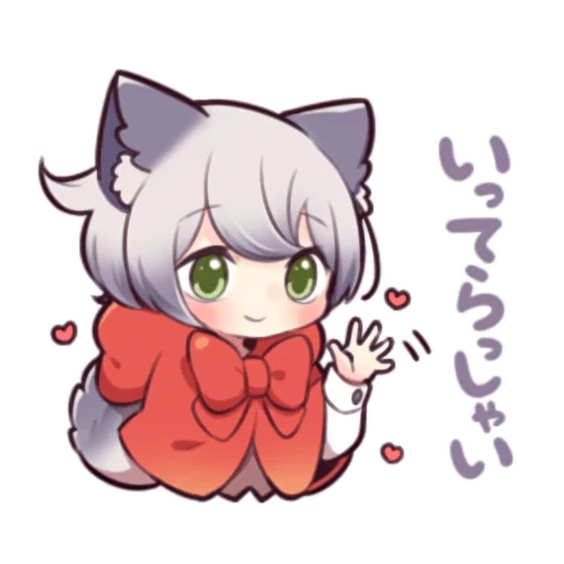 animação, arte de animação, white kitten, imagem de anime, o filho interno de chibi amashiro natsuki