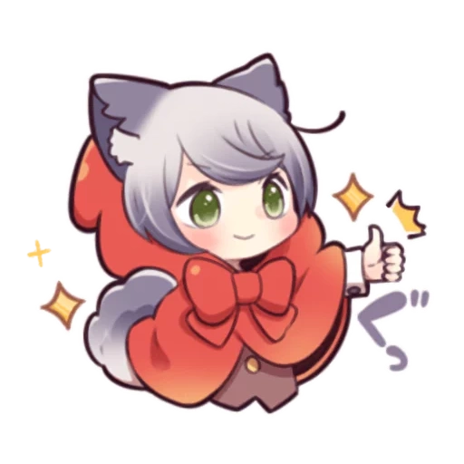 chibi, anime, chibi chan, wolfsmädchenpack, anime charaktere