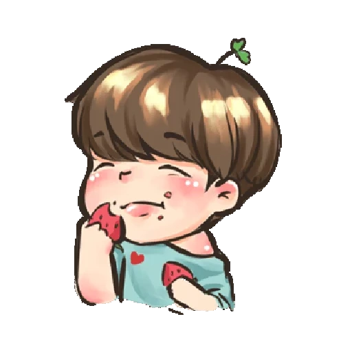 chibi, asiatiques, bts chibi, bts fanart, images animées