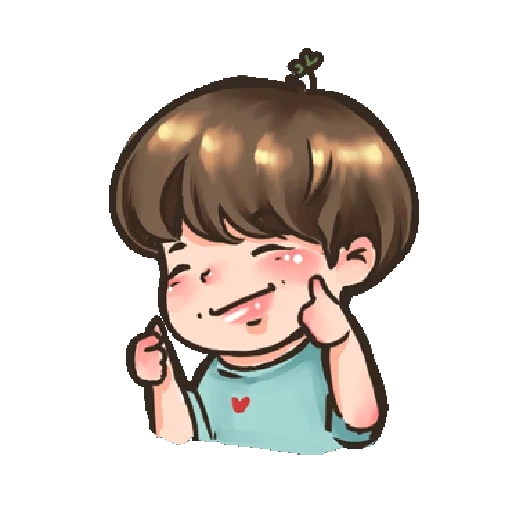 emoji, anak laki-laki, bts fanart, gambar kawai