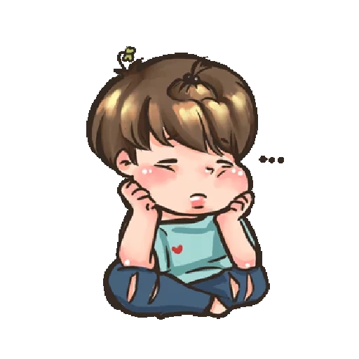 asiatico, chibi bts, jimin chibi, taehen chibi, chibi bts jimin