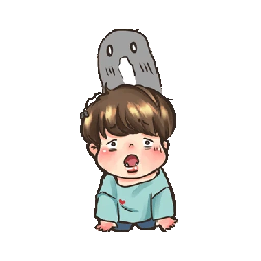 asiatiques, bts mignon, nanbachbi, jungkook bts, fond d'écran chongguo chibi