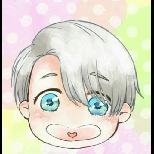 anime anime, anime carino, personaggi anime, bel disegni anime, victor nikiforov chibi