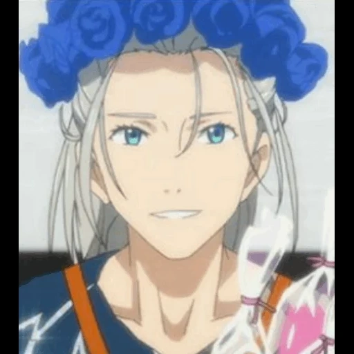 yuri eis, anime yuri ice, anime charaktere, victor vasilievich nikiforov, viktor nikiforov lange haare screenshots