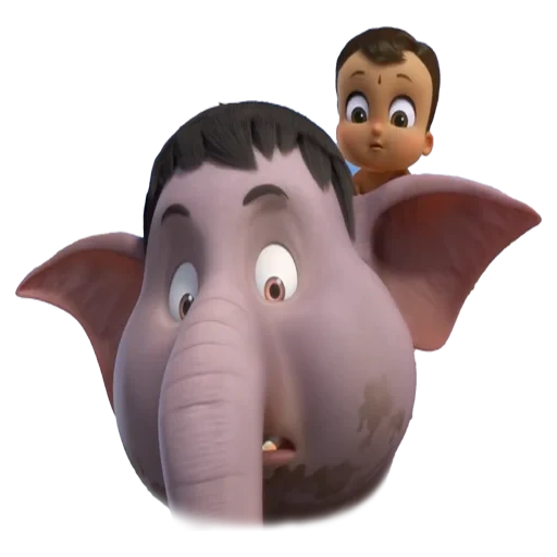 elefante di holden, piccolo elefante, horton cartoon 2019, jungle book film 2020, jungle book animation 2018