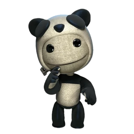 sekboy panda, pequeño gran planeta, panda de juguete blando wwf, little big planet toy blando