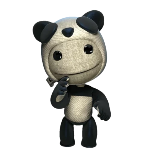 panda sakboa, little big planet, giocattolo di peluche panda wwf, piccolo grande giocattolo di peluche planetario