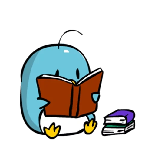 cute, buku catatan, penguin klipat