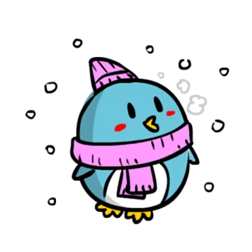 kawaii, kawaii drawings, cute drawings, snowball drawing kawaii