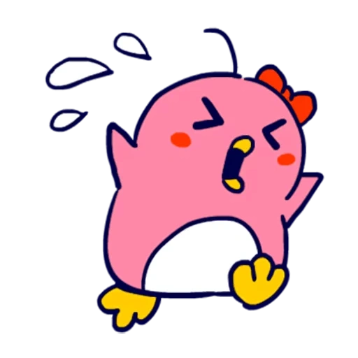 anime, kirby 2d, die personen, mimi penguin