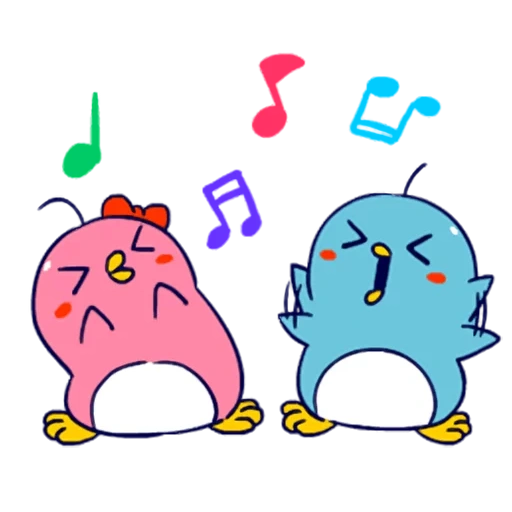 kirby, clipart, karakter, mimi penguin