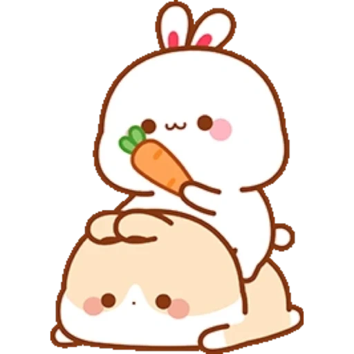 kawaii, animals are cute drawings, cute rabbits