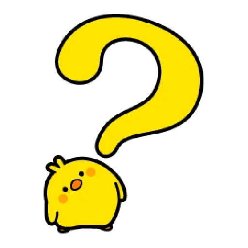 signo de pregunta para niños, el signo de interrogación es amarillo, clip de interrogación, signo de interrogación de dibujos animados, un signo de interrogación smiley