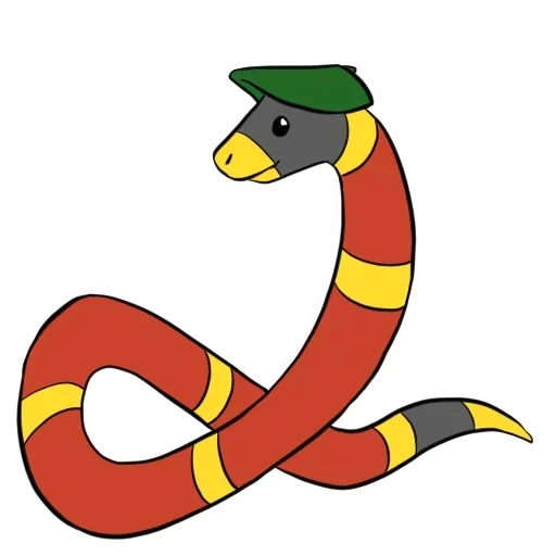 ular, emoji, ular anak anak, ularnya merah, tentang ular anak anak