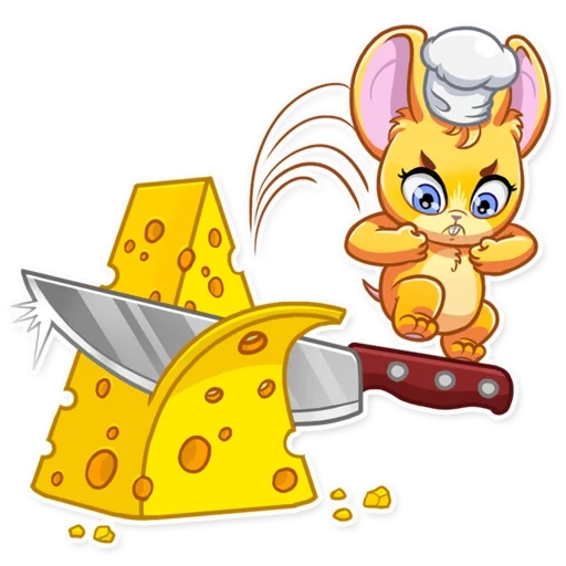souris, fromage de souris, souris de dessin animé, autocollant de souris avec un morceau de fromage, un morceau de fromage avec un fond transparent