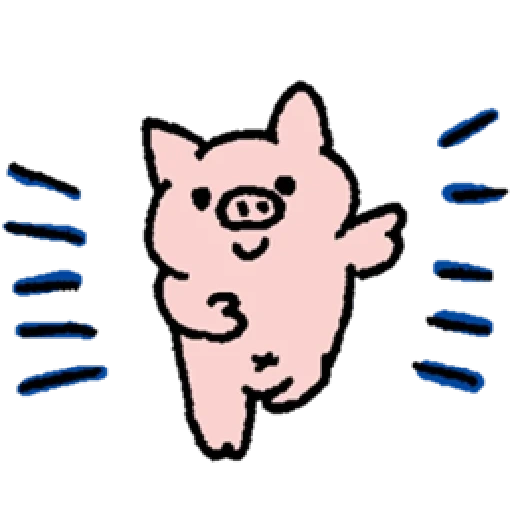 babi, anak babi, babi merah muda, babi kecil itu lucu, babi kartun