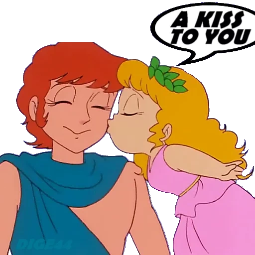 anime, peter pan, peter and wendy, angelica picles art, peter pan wendy kiss