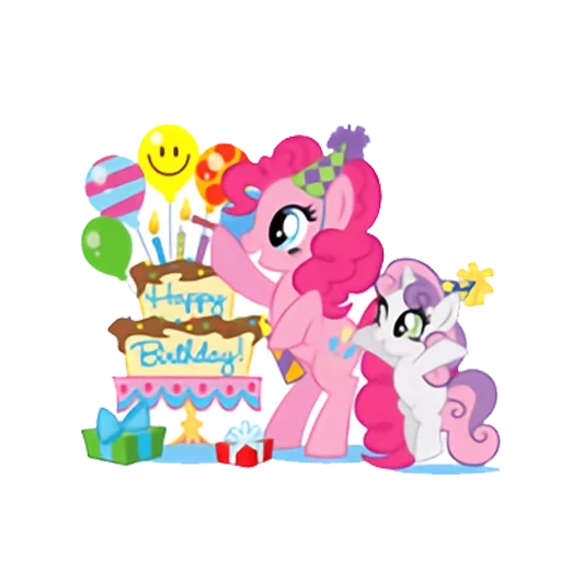 pinky pie, pony vatsapa, pinky pai pony, birthday pony, la mia piccola torta di pony