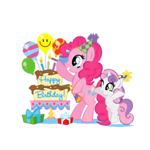 flat base card, watsapa pony, kick the pie pony, pony birthday, my little pony pinkie pie