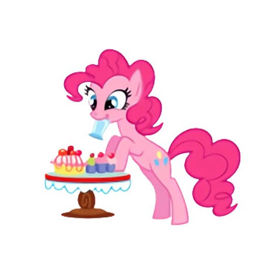 pinky pie, pinky pai pony, pinky pai pony secrets, piccola torta rosa, l'amicizia è un rosa miracoloso