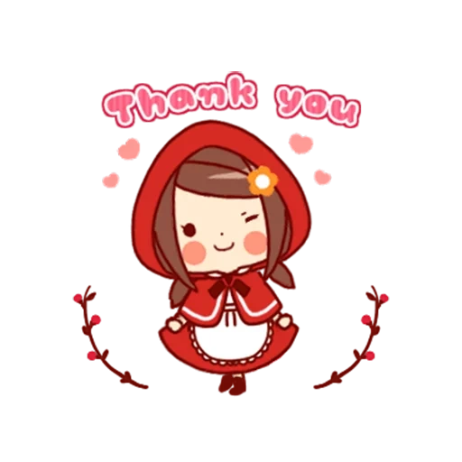 thank you, xiao hong, red riding hood, little red riding hood