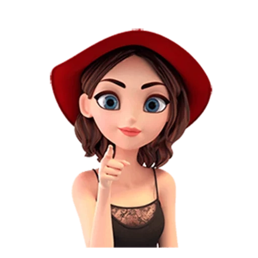 mujer joven, mujer, dibujos de chicas, chica chica, smiles girl 3d