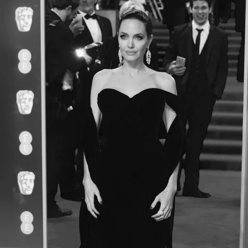 angelina jolie, angelina jolie kleider, angelina jolie bafta 1999, angelina jolie bafta-2018, angelina jolie red plant