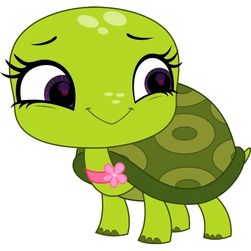 tortue lps, la tortue est douce, tortue de dessin animé, mignon de tortue mignonne, dessin animé en eau de tortue