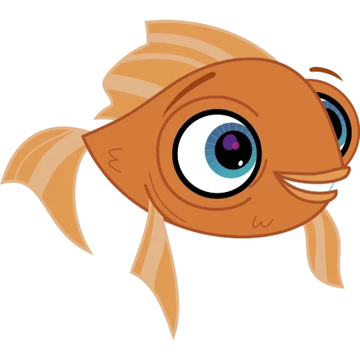 fish, goldi fish, cartoon fish, littlest pet shop, goldfish are cartoony