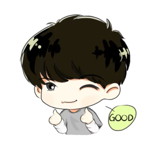 chibi bts, bts chibi, bts chonguk, chongguk chibi, min yongyi art chibi