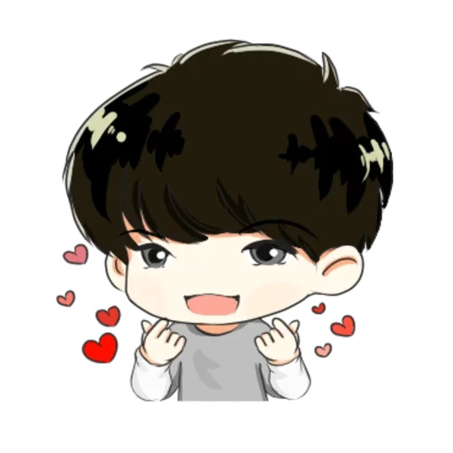 chibi bts, chong guk bts, chong guke chibi, ao bing chibi art, min yongyi art chibi