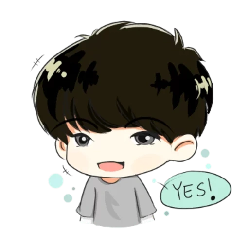 chibi bts, bts chonguk, chong guke chibi, ao bing chibi art, min yongyi art chibi