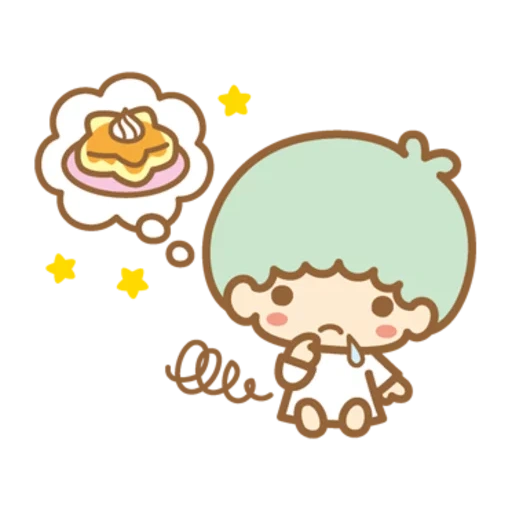 line, splint, sanrio sheep, small binary star, three rio stars and two stars