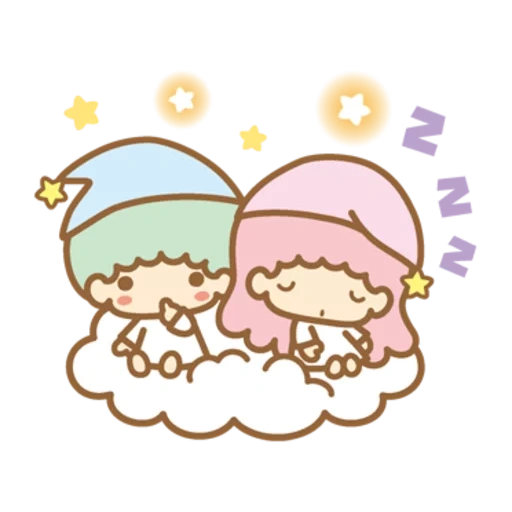 sanrio stars, little twin stars, звездные близнецы санрио, маленькие звезды-близнецы, little twin stars белом фоне