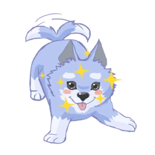 lobo, urka, cão, personagem, pokemon snow type