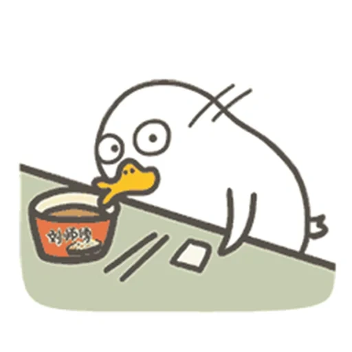 pato, meme de pato, lindos dibujos, ilustración de pato, dibujo de pato coreano