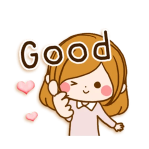 clipart, ampong is, korean, cute girl stickers