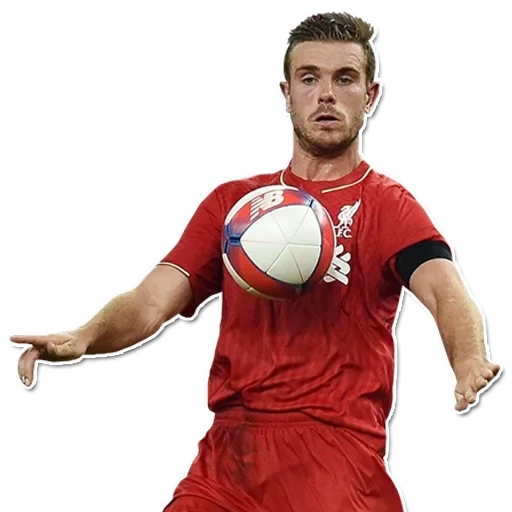 liverpool, giocatori di calcio, jordan henderson, jordan henderson 2016, lewandovsky football con uno sfondo bianco