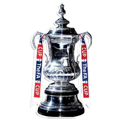 fa cup trophy, das logo der tasse englands, england cup of emblem, fußballpokal, england cup im fußball 2009/2010
