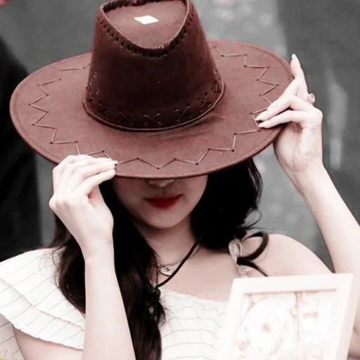 chapéu, menina, feminino, chapéu de cowboy, chapéu feminino