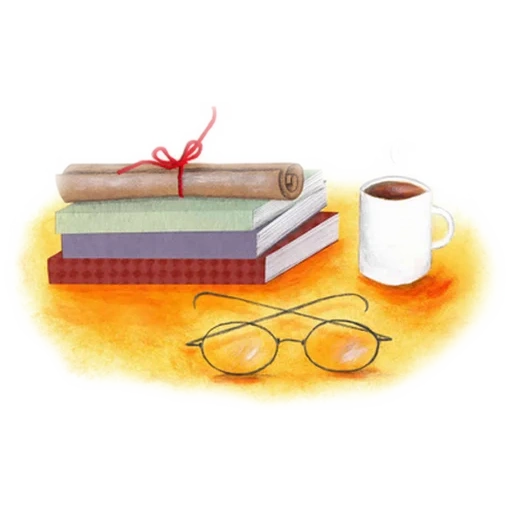 books, notebook, a stack of books, glasses book, spectacle book