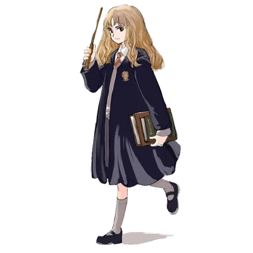 anime charaktere, hermine granger, harry potter hermine, kogtevran harry potter, hermine granger anime volles wachstum