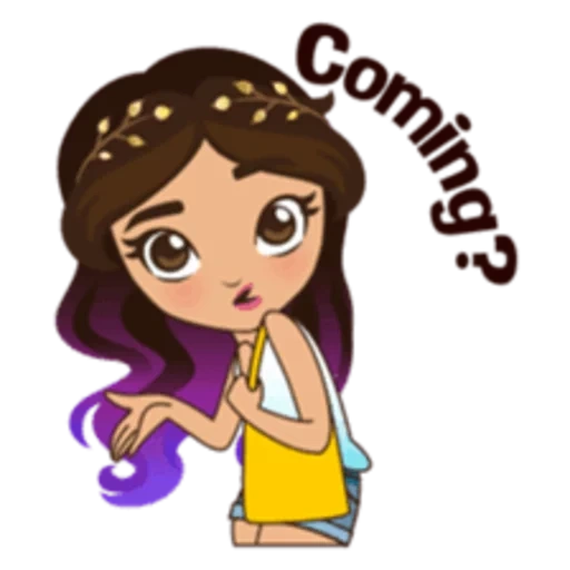 clipart, girls, young woman, characters, animated sally
