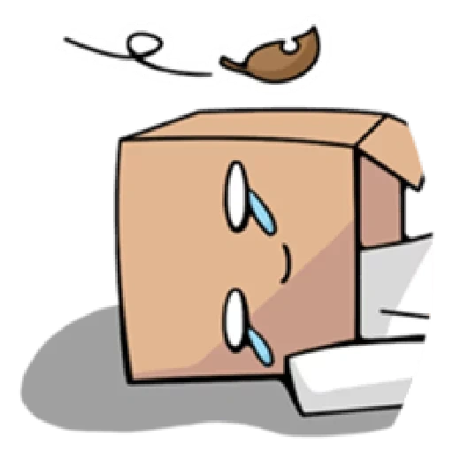 scatola, umano, pacchetto, interno, disegni di meme