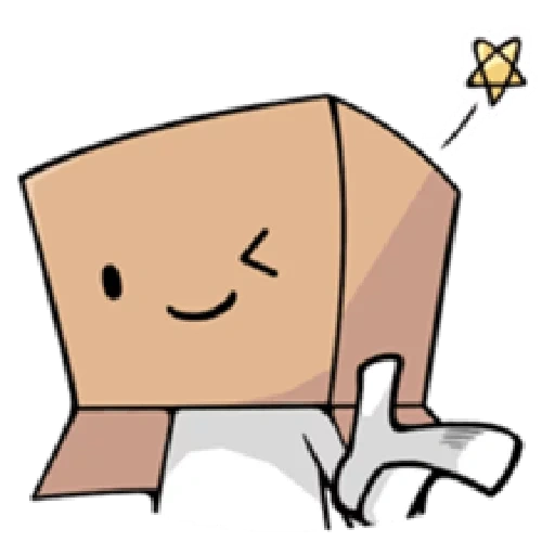 anime, human, box head, amazon box, amazon meme